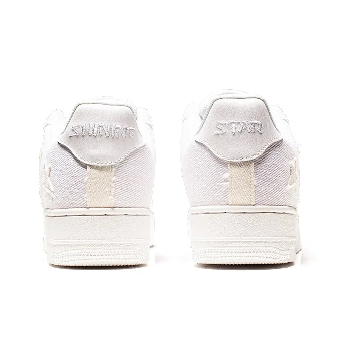 VOIT Coverage Slip Resistant And Abrasion Resistant Low Top Skateboard Shoes Unisex White-4