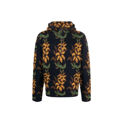 ETRO Floral-intarsia Virgin Wool Hoodie