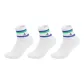 White Blue, Men's Sports Mid-Calf Socks, 3 Pack