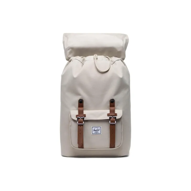 Herschel Polyester Backpack Medium Size Unisex Light Gray/Brown-2