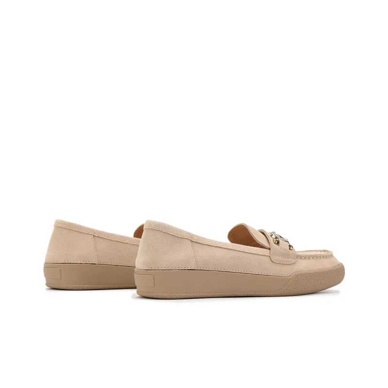 SATURDAY MODE Casual Single Shoes 2.5cm Women's Apricot-4