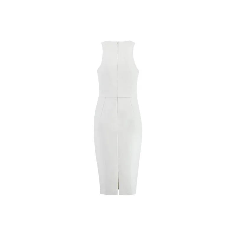 Elisabetta Franchi Sleeveless Dresses Women's White-1