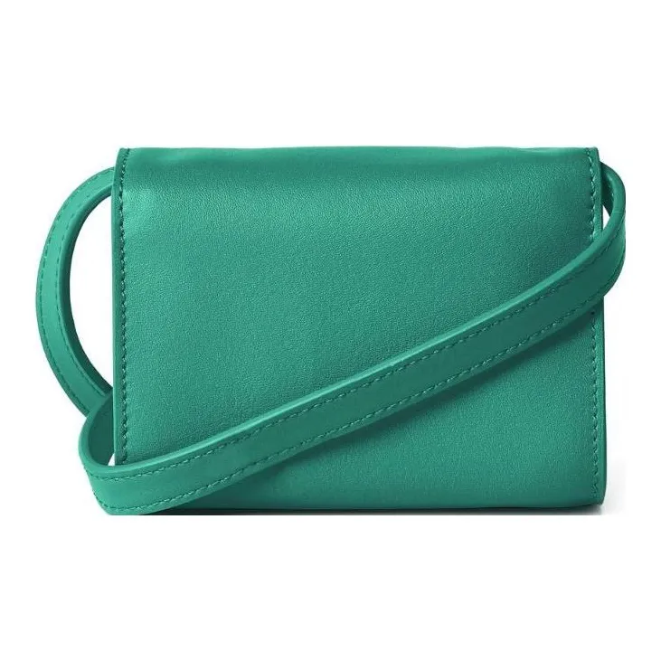 KARL LAGERFELD Polyurethane Envelope Bag, Shoulder Bag, Crossbody Bag Mini Women's Jade Green-2