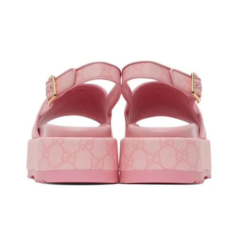 GUCCI Women's Platform Gg Sandal 'Pink' Women's-3