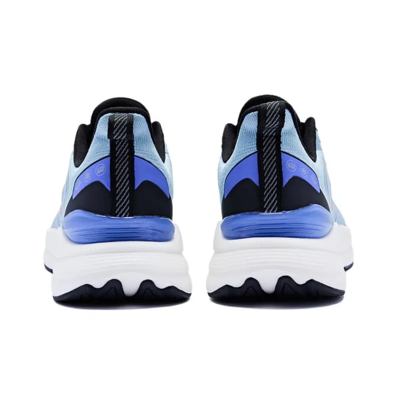 QIAODAN Cushioning Breathable Low Top Running Shoes Men's Frost Blue-3
