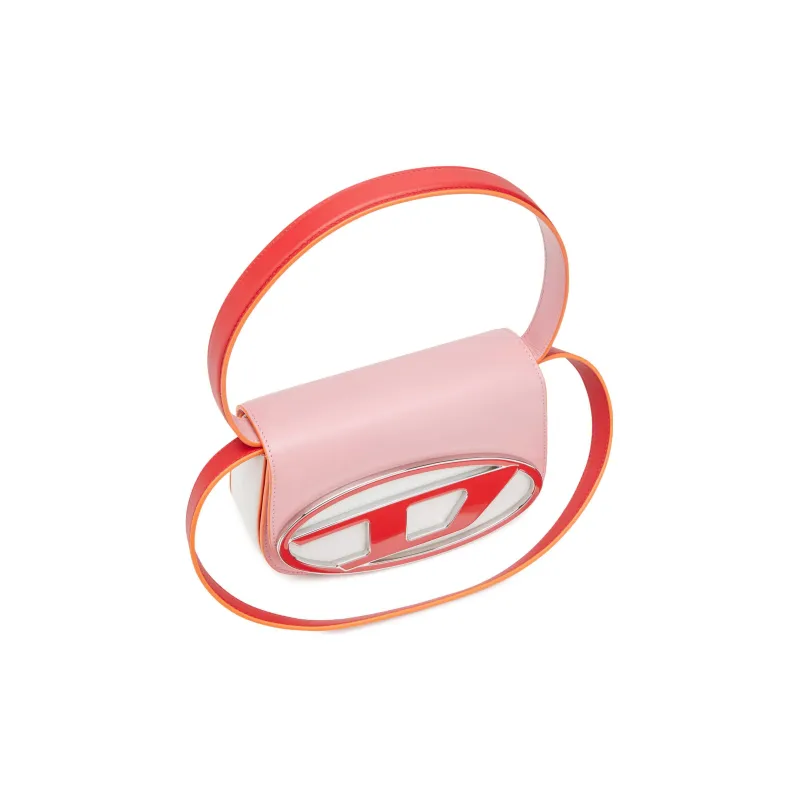 DIESEL Cow Leather Portable Crossbody Bag Shoulder Bag Women's Pink-1