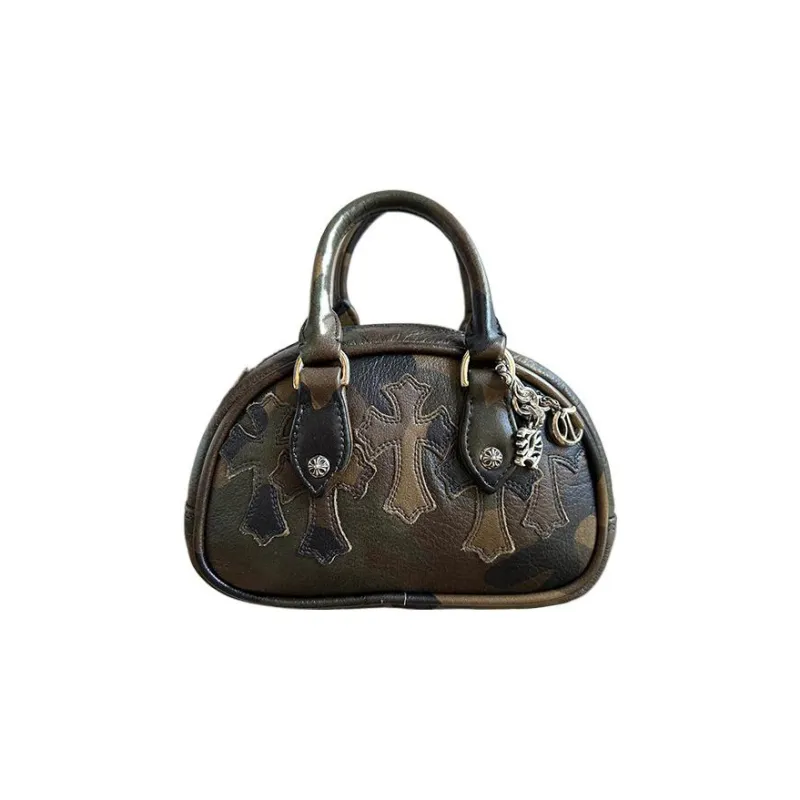 Chrome Hearts Leather Bowling Bag Handbag Women's Jasper-1