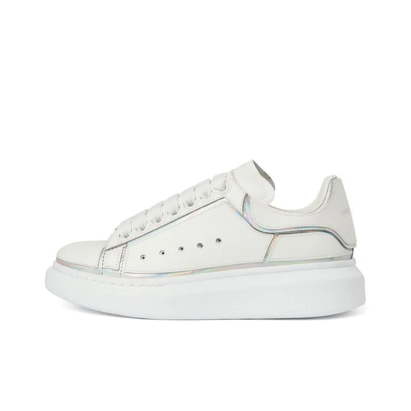 Alexander McQueen Oversized Sneakers 'White Silver' Women's-0