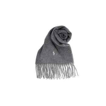 Polo Ralph Lauren Knit Scarves Unisex Light Gray