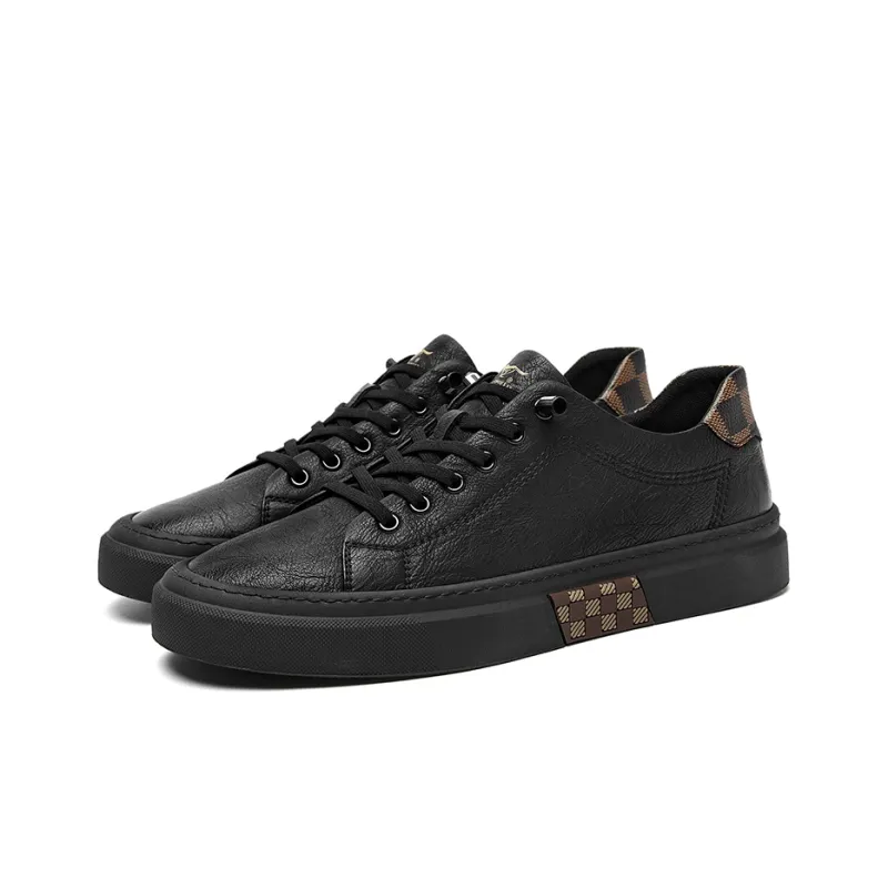 SEPTWOLVES Slip Resistant Height Increasing Low Top Skateboard Shoes Men's-2