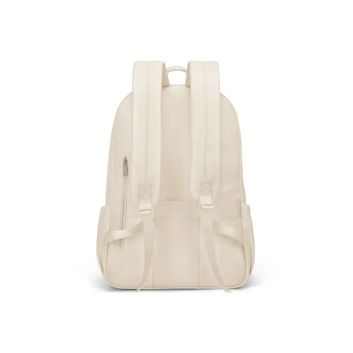 Simvay Clos Fabric With Synthetic Leather Backpack Large Size Women's Coconut Cloud Milkshake-2