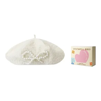 VIVIWELL Polyester Cotton Blend Berets Women's