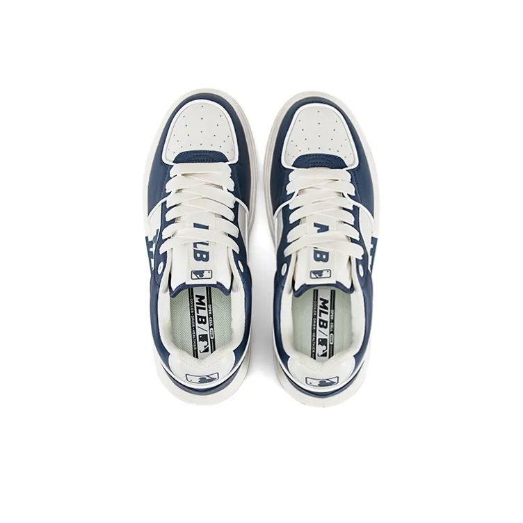MLB Chunky Liner Basic Anti Slip And Wear Resistant Height Increasing Low Top Skateboard Shoes Unisex Blue-3