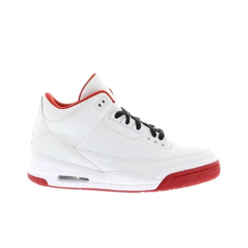 JORDAN 3 'White Red'-1