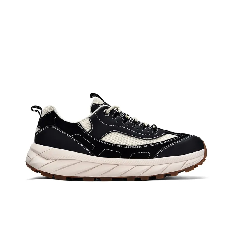 Jeep Cushioning Anti Slip And Wear Resistant Coverage Support Low Top Outdoor Shoes Men's Black White-1