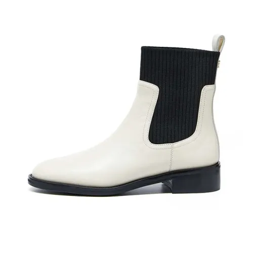 Marie Claire Chelsea Boots Women's Reverse White+Black