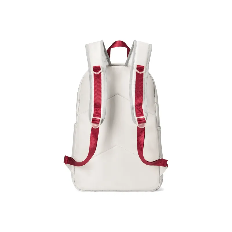 DRACONITE Polyester Workwear Drawstring Embroidered Design Student Backpack Unisex Gray Red Contrast-2