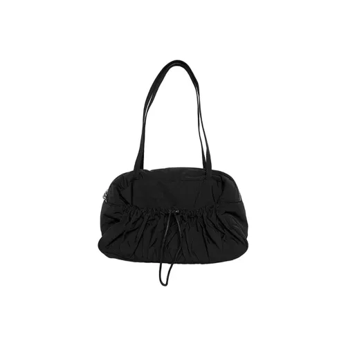 UNITE STAR Nylon Shoulder Bag Women's Black/Cream Mocha/Cream White/Army Green