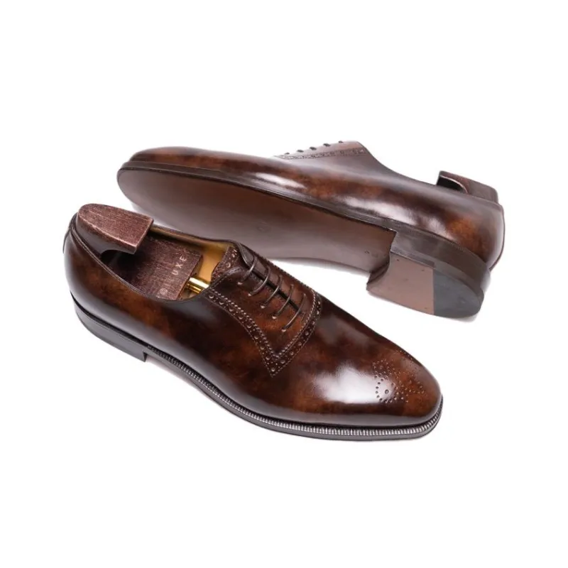 Enzo Bonafe Dress Shoes Men's Dark Brown-2