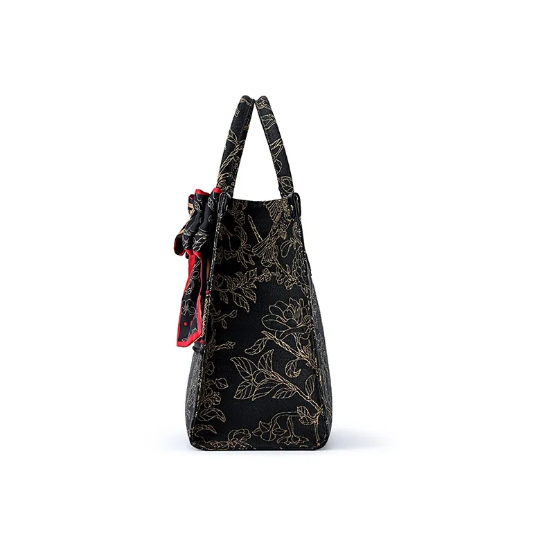 FION Fabric Tote Bag Shopping Bag Shoulder Bag Crossbody Bag Women's Multicolor-8
