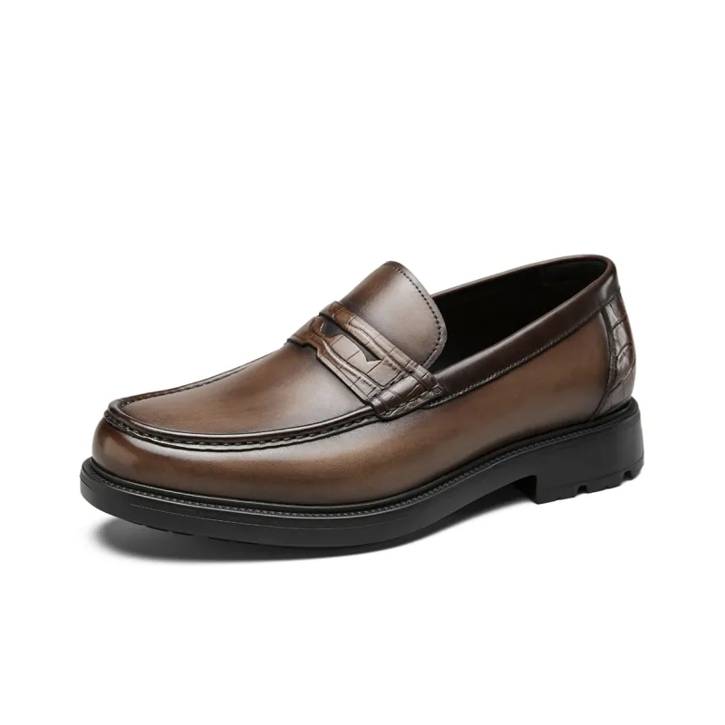 YEARCON Loafers Men Coffee-5