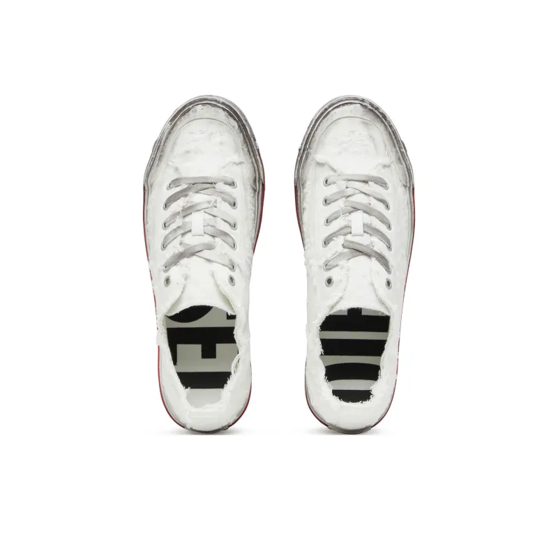 DIESEL S-Athos Low-Top Skateboard Shoes Men's White-3
