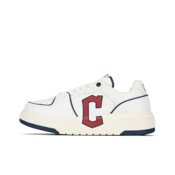 MLB Chunky Liner Basic Cleveland Indians Slip Resistant Low Top Skateboard Shoes Unisex Red