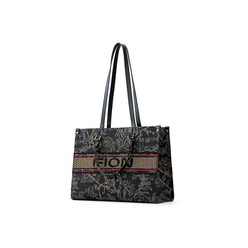 FION Fabric Tote Bag Shopping Bag Shoulder Bag Crossbody Bag Women's Multicolor-10