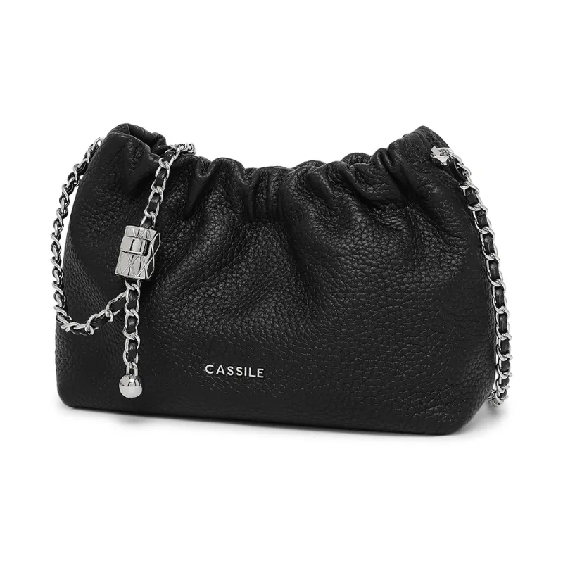 CASSILE Cow Leather Purse, Crossbody Bag, Small Bag, One Shoulder Bag Small Size Women's Multicolor-2