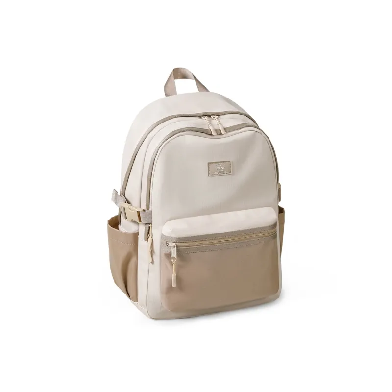 V.NINE Fabric Backpack Laptop Bag Graduation Travel Backpack Large Size Unisex Multicolor-11