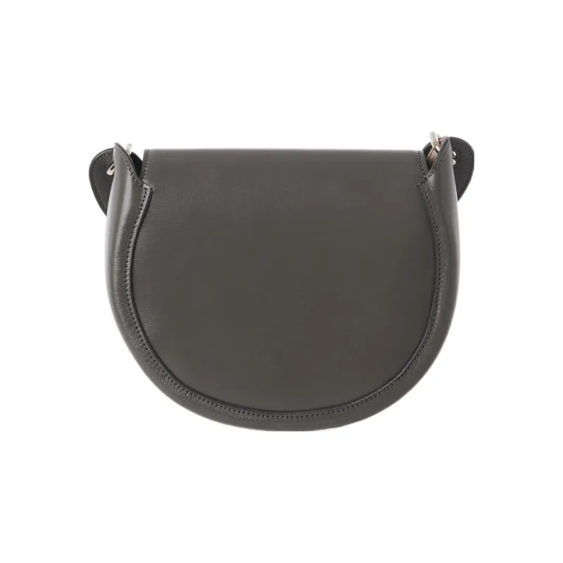 Chloe Calfskin Shoulder Bag, Crossbody Bag Small Size Women's Elephant Gray-2