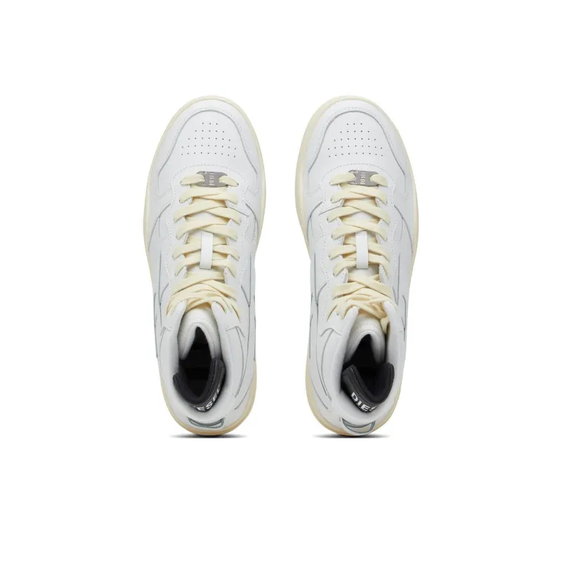 DIESEL S Ukiyo High Top Skateboard Shoes Men's Ecru-4