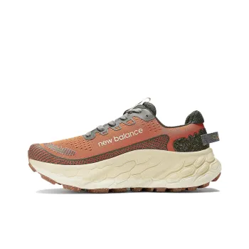 New Balance NB Fresh FoamMore Trail V3 Cushioning Anti Slip And Wear Resistant Low Top Outdoor Shoes Men's Red Brown