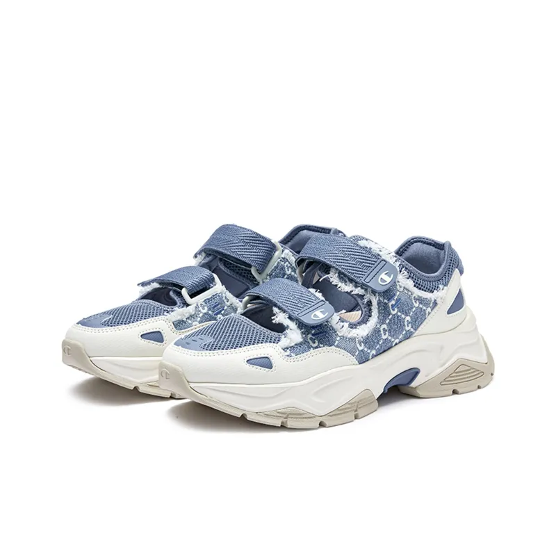 Champion Low Top Beach Sandals Women's Marigold Blue/Milk White-2