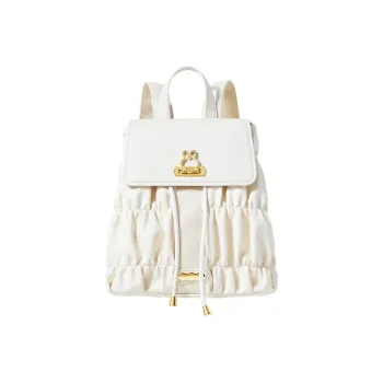 Miffy PU Backpack Medium Size Women's Ecru/Pink