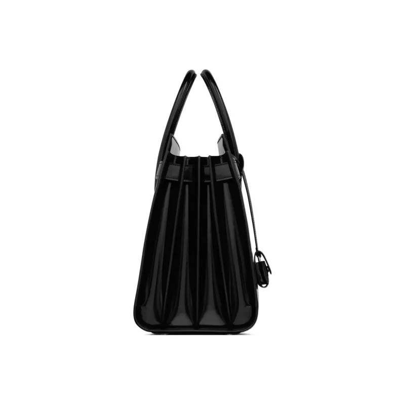 SAINT LAURENT SAC DE JOUR Cow Leather Tote Bag, Shopping Bag, Handbag Trumpets Women's Black-2