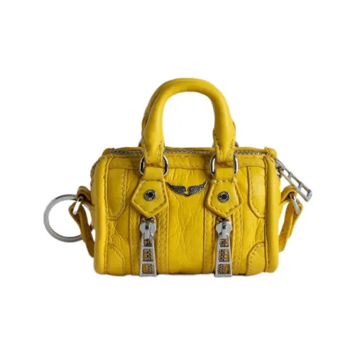 Zadig & Voltaire Lambskin Crossbody Bag Mini Women's Yellow