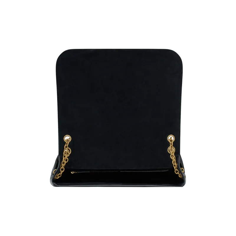 SAINT LAURENT Jamie Patent Leather Handbag, Shoulder Bag Women's Black-5