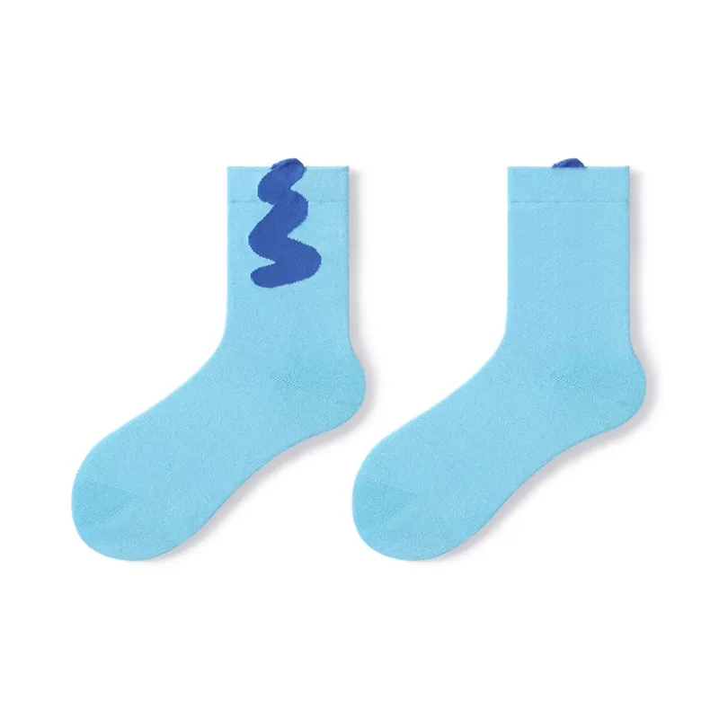 Primeet Mid Calf Socks Spring Summer Women's 5 Pack-18