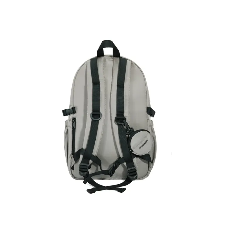 BAGSMART Polyester Backpack Unisex Functional Gray/Knight Black-2