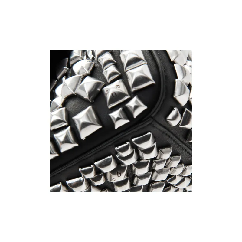 Alexander Wang Spike Embellished Small Hobo Bag-4
