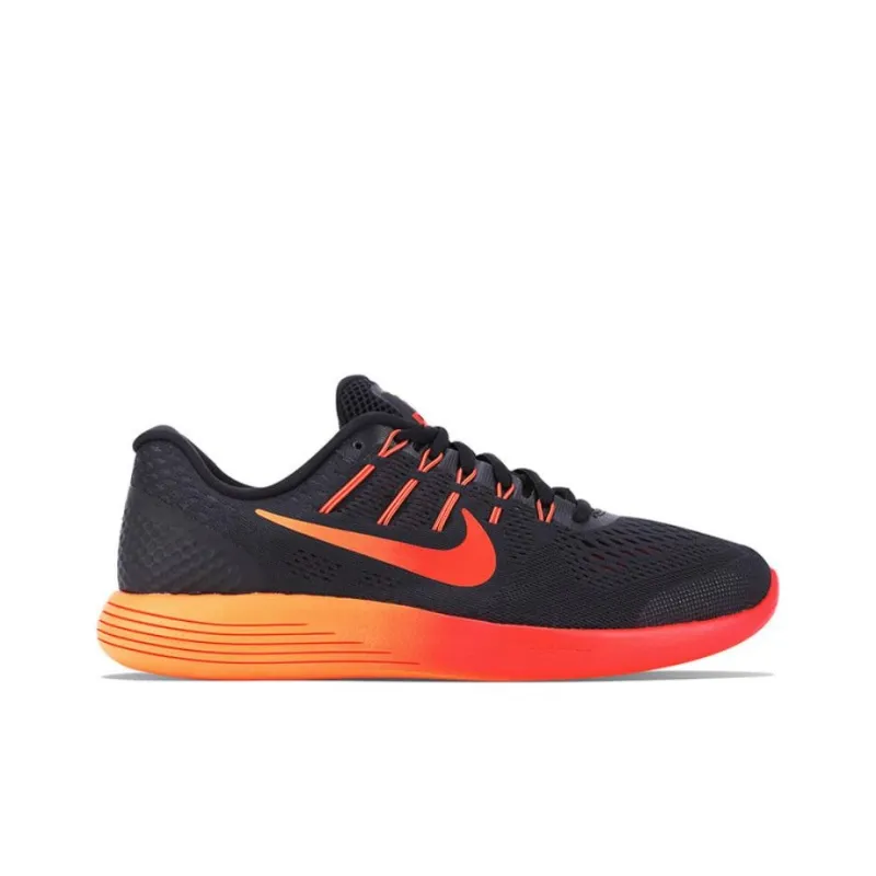 Nike Lunarglide 8 Anti Slip Wear Resistant Low Top Running Shoes Men's Black-1
