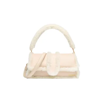 Jacquemus La Bambimou Doux Shearling Shoulder Bag