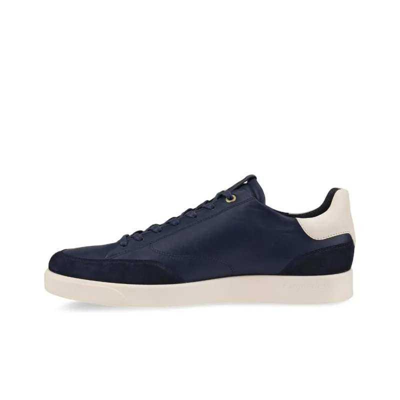 Ecco Anti Slip Wear Resistant Low Top Skateboard Shoes Men's Blue-0