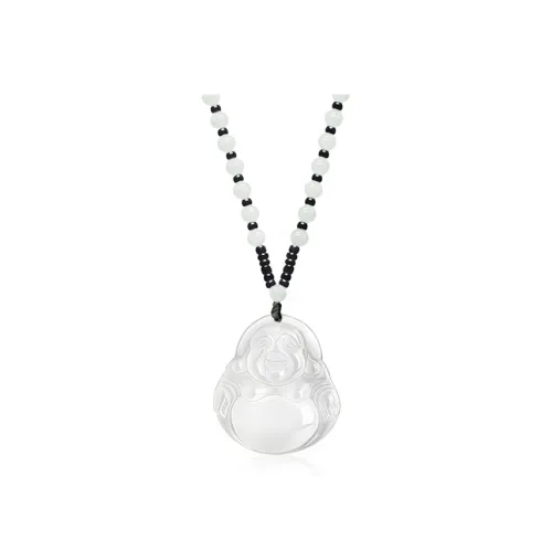 Yuanyanghuangjin Chalcedony Jade Necklaces Unisex