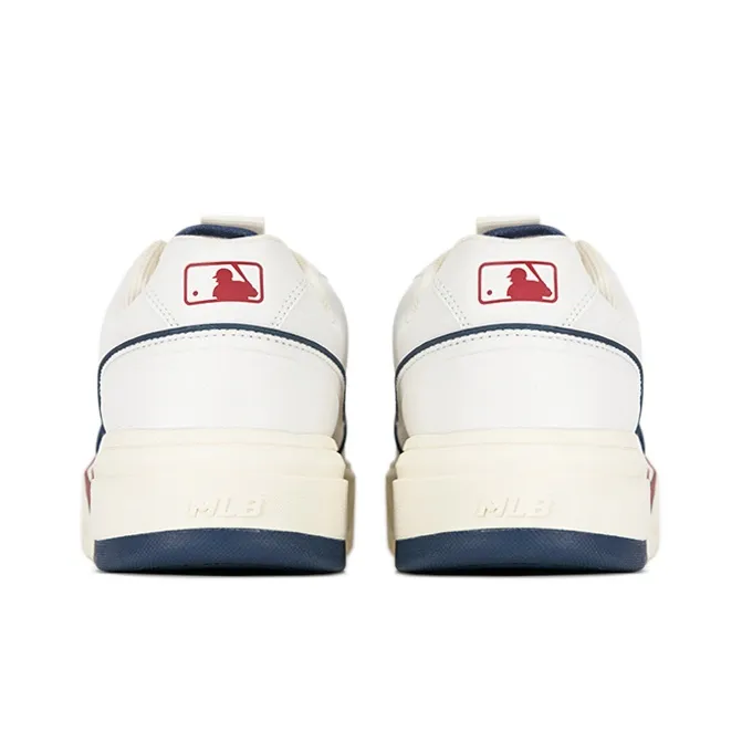 MLB Chunky Liner Basic Cleveland Indians Slip Resistant Low Top Skateboard Shoes Unisex Red-4