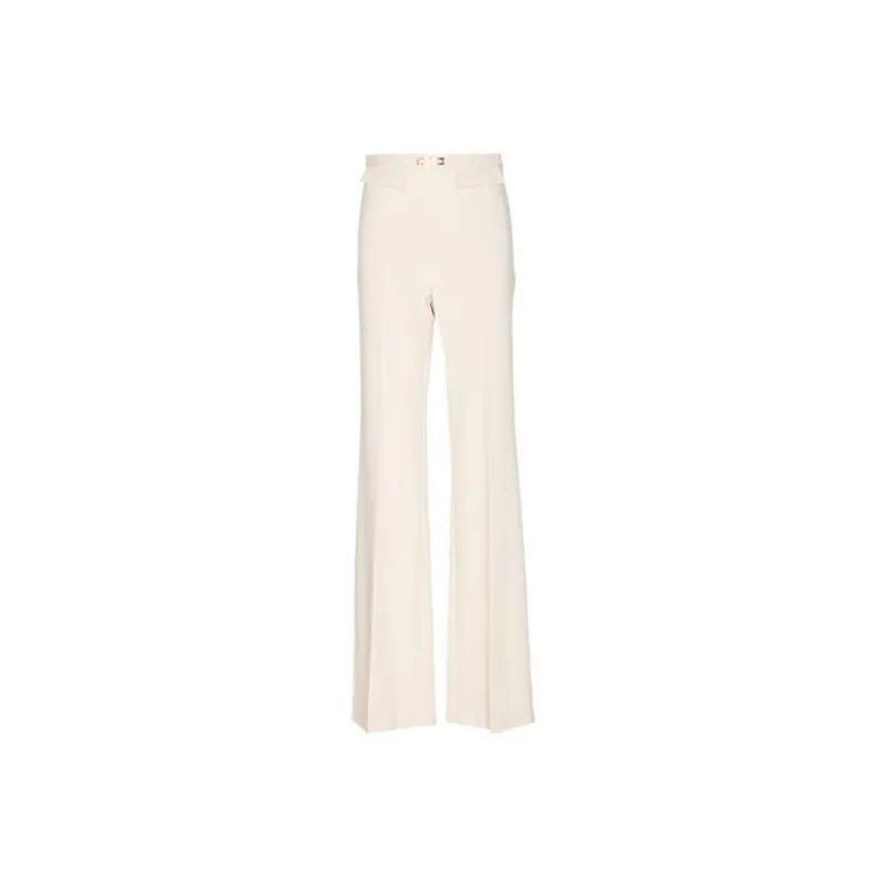 Elisabetta Franchi Logo plaque Flared Trousers-1