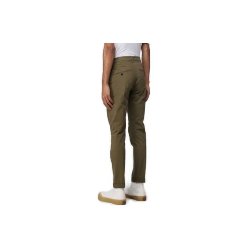 Dondup Mid Rise Straight Leg Trousers-1