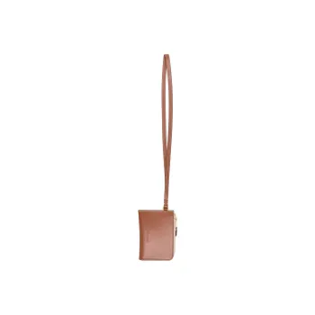 PALM ANGELS Calfskin Wallet Women's Umber/Orange/Beige