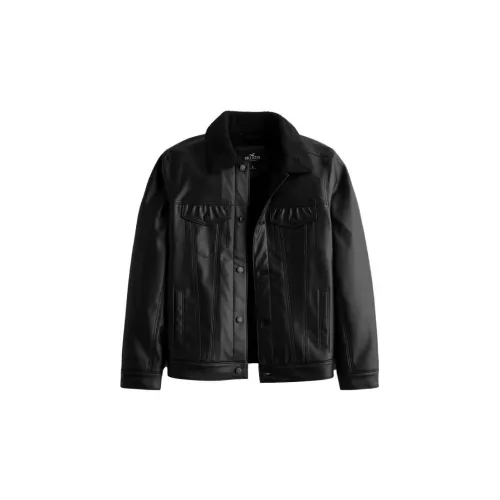 Hollister Jackets Men Black